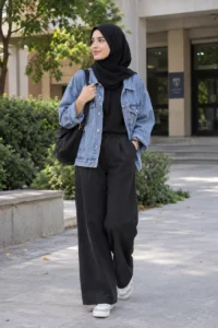 استایل دانشگاه 8545 200x300 - استایل مناسب دانشگاه با لباس&zwnj;های ساده و کاربردی