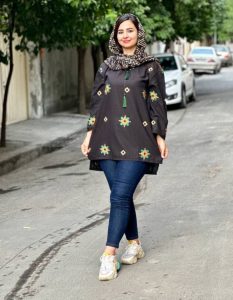 شومیز جلو بسته مشکی