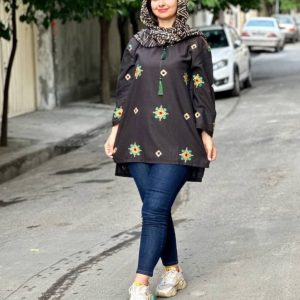 شومیز جلو بسته مشکی