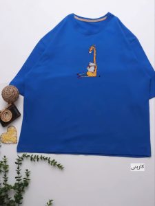 تیشرت باکسی زرافه ۴۳۲