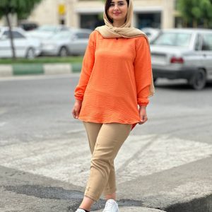 کراپ جلو زیپ دار