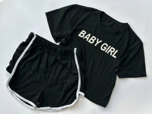 ست کراپ شورتک Baby girl