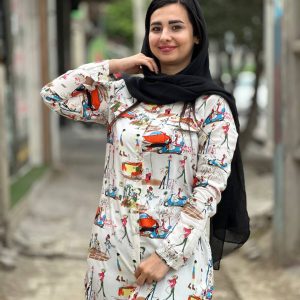 مانتو جلو دکمه عروسکی