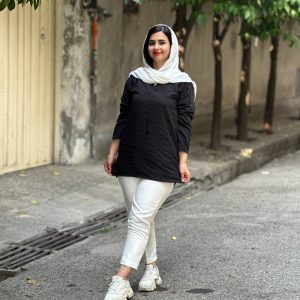 شومیز مانتویی کمر گت دار