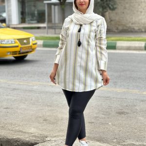 تیشرت لانگ طرح پروانه