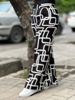 شلوار بگ طرح دار مربع ۱۷