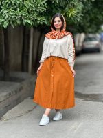 شومیز مانتویی جلوبسته نخی ۱۹