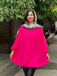 شومیز مانتویی جلوبسته نخی ۱۹