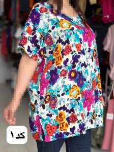 تیشرت نخی گل گلی 28