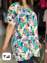 تیشرت نخی گل گلی 28