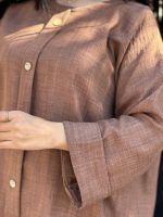 شومیز دکمه چوبی ۶۵۹