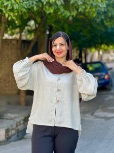 شومیز یقه ۳ سانت ۶۶۱