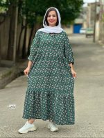 پیراهن گلدار پفکی ۶۸۷