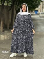 پیراهن گلدار پفکی ۶۸۷
