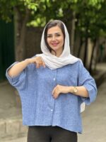 شومیز آستین پروانه ای ۷۶۰