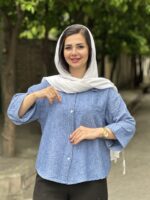 شومیز راسته جلو دکمه ۷۶۱