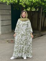 پیراهن نخی فلور ۷۶۲