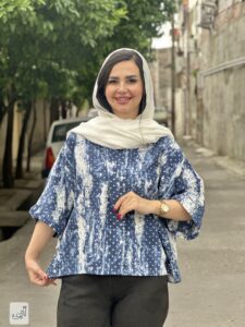 شومیز باکسی آبرنگی ۸۵۲