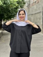 مانتو اطلسی ساده ۹۰۳