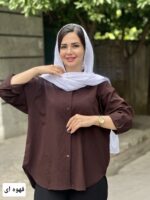 مانتو اطلسی جیبدار ۹۰۵