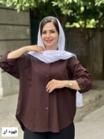 مانتو اطلسی جیبدار ۹۰۵