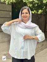 مانتو اطلسی جیبدار ۹۰۵